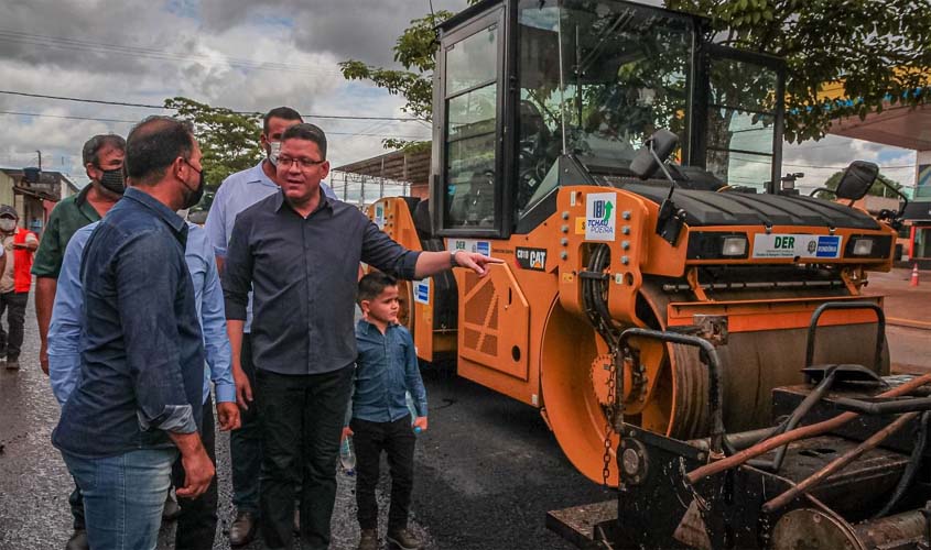 Em visita às obras do Tchau Poeira em Buritis, Coronel Marcos Rocha confirma ampliação do projeto para o próximo mandato