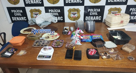 Casal é preso vendendo brigadeiro de maconha pela internet