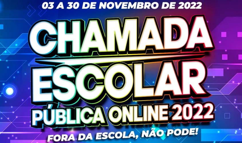 Governo de Rondônia anuncia data de início da Chamada Escolar para o ano letivo de 2023