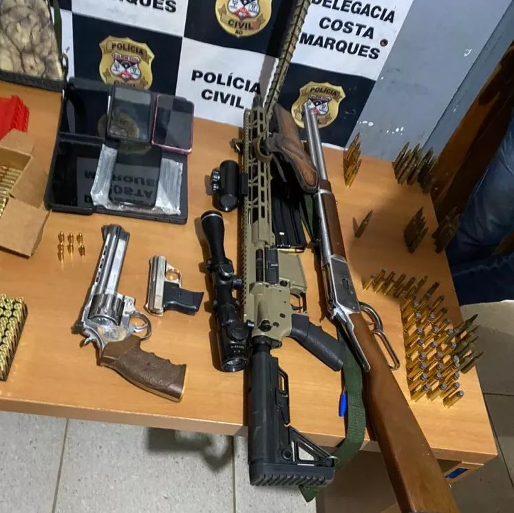 Pessoas presas 6 armas de fogo e 800 munições apreendidas na Operação ASGARD 2º fase em Rondônia