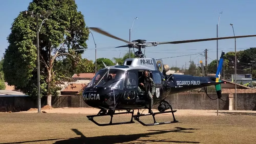 Helicóptero, drones e cães farejadores buscam por suspeito de matar dentista em Vilhena