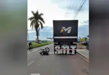 Jovem luta pela vida após bater em carreta parada na BR-364, em Cacoal