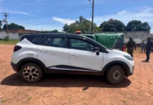 Veículo roubado é recuperado na fronteira com a Bolívia