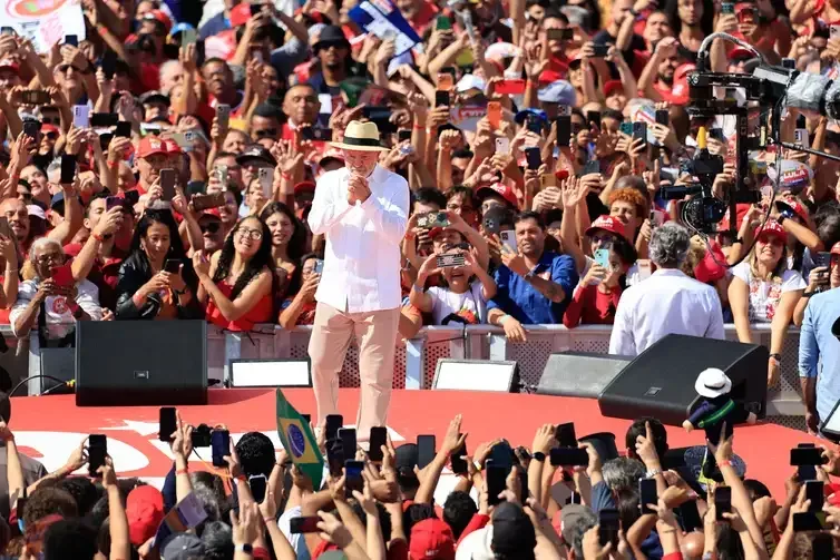 Primeiro ato de campanha do presidente Lula
